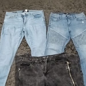 Hollister and forever 21 mens jeans